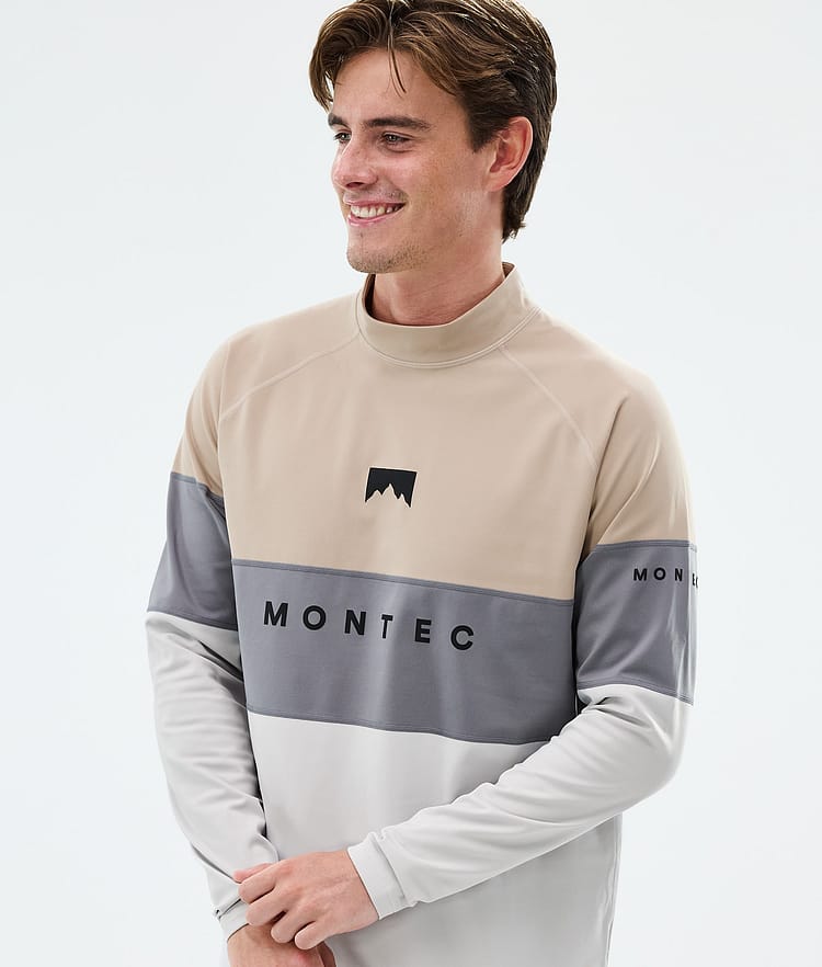 Montec Alpha Underställströja Herr Sand/Light Pearl/Light Grey, Image 2 of 5