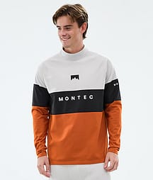 Montec Alpha Underställströja Herr Light Grey/Black/Burned Orange
