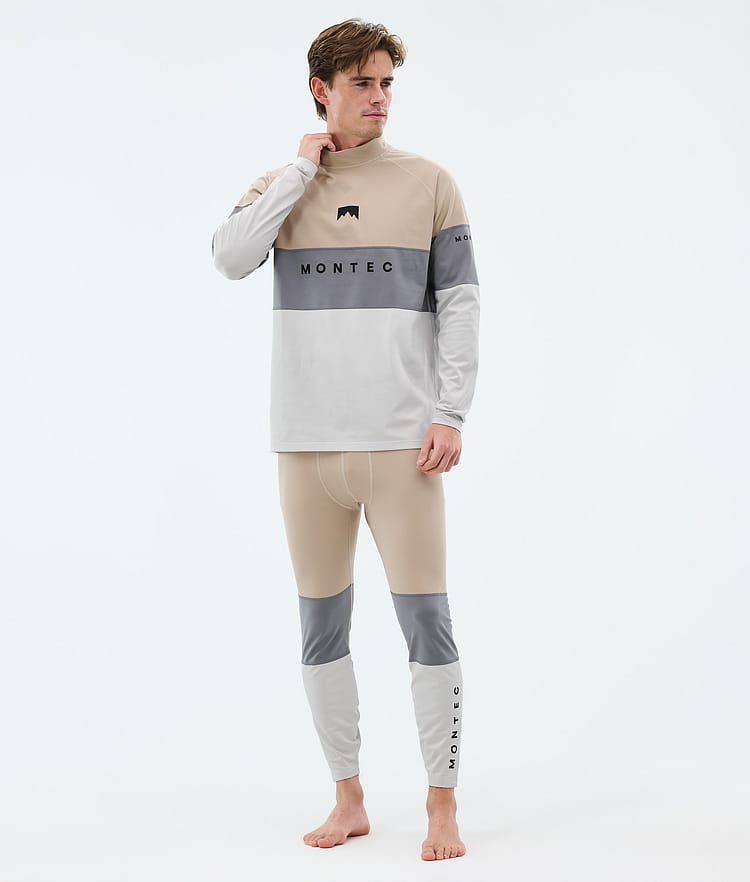 Montec Alpha Underställsbyxa Herr Sand/Light Pearl/Light Grey, Image 3 of 7