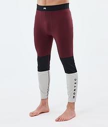 Montec Alpha Underställsbyxa Herr Burgundy/Black/Light Grey