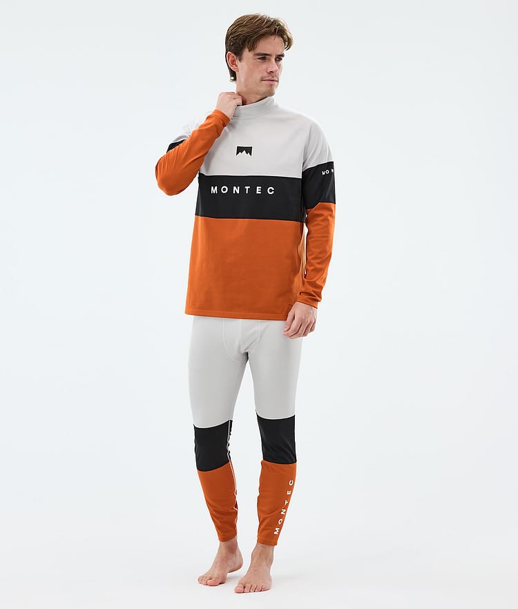 Montec Alpha Underställsbyxa Herr Light Grey/Black/Burned Orange, Image 3 of 7