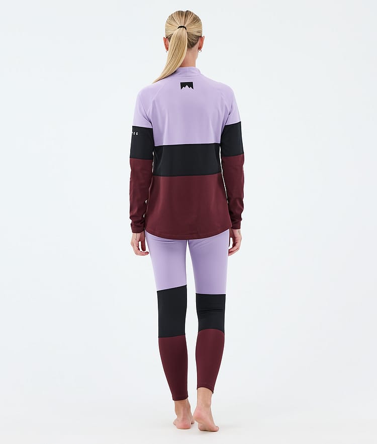 Montec Alpha W Underställströja Dam Faded Violet/Black/Burgundy, Image 4 of 5