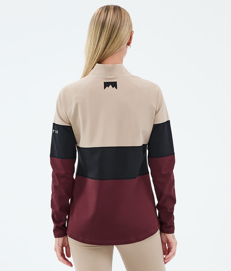 Montec Alpha W Underställströja Dam Sand/Black/Burgundy, Image 5 of 5