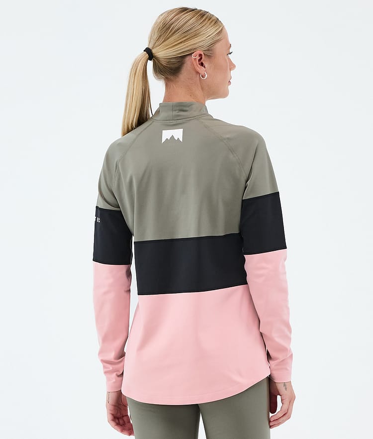 Montec Alpha W Underställströja Dam Greenish/Black/Soft Pink, Image 5 of 5