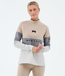 Montec Alpha W Underställströja Dam Sand/Light Pearl/Light Grey