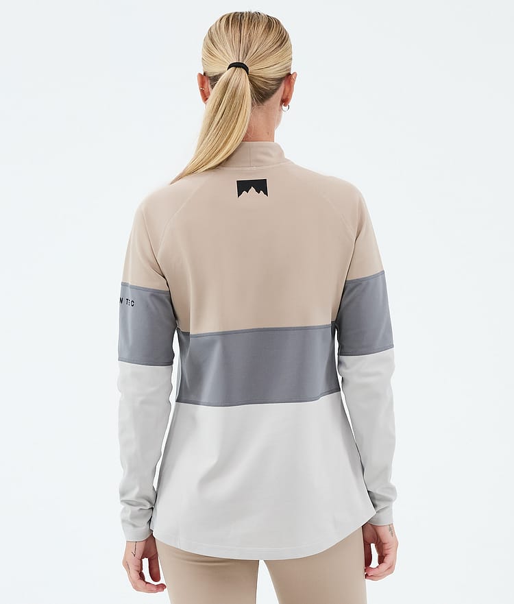 Montec Alpha W Underställströja Dam Sand/Light Pearl/Light Grey, Image 5 of 5