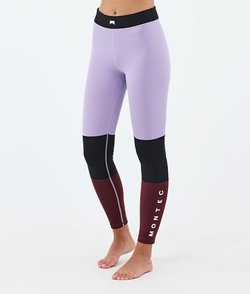 Montec Alpha W Underställsbyxa Faded Violet/Black/Burgundy