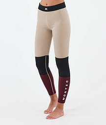 Montec Alpha W Underställsbyxa Dam Sand/Black/Burgundy