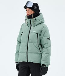 Dope Puffer W Full Zip Skidjacka Dam Faded Green