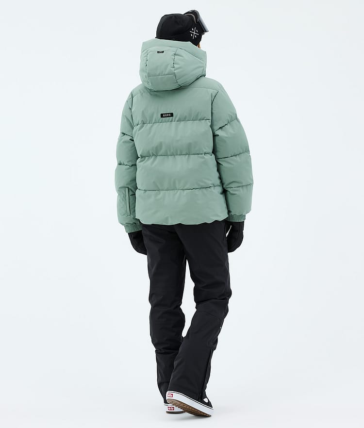 Dope Puffer W Snowboardoutfit Dam Faded Green/Black, Bild 3 av 3