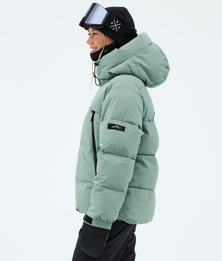 Dope Puffer W Full Zip Skidjacka Dam Faded Green, Bild 5 av 8