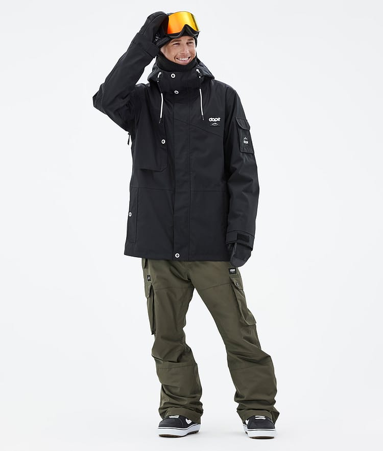 Dope Adept Snowboardoutfit Herr Black/Olive Green