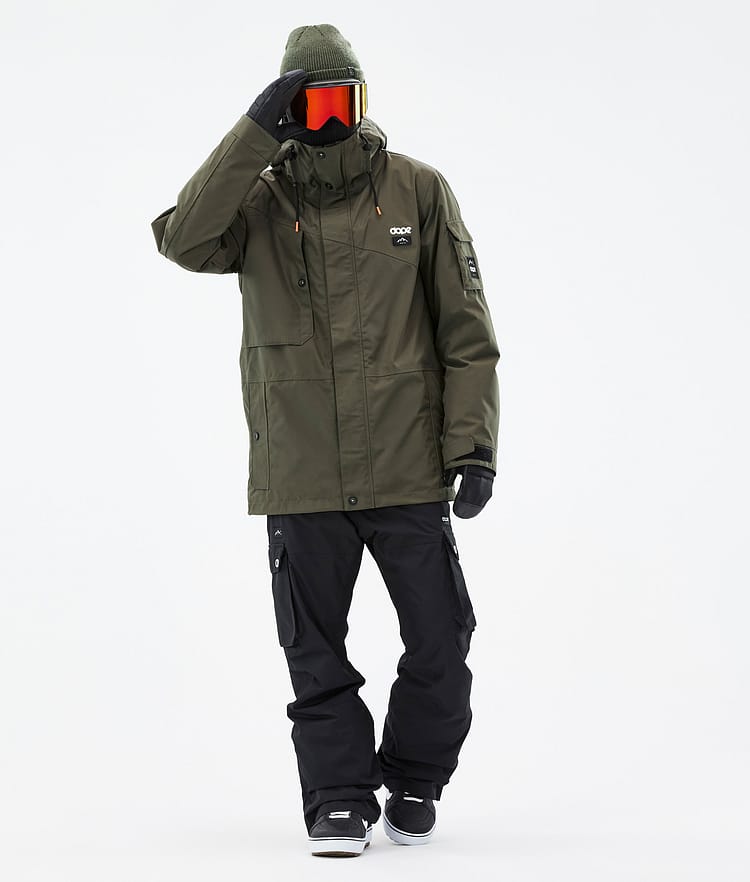 Dope Adept Snowboardoutfit Herr Olive Green/Black