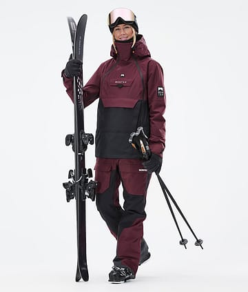 Montec Doom W Skidoutfit Dam Burgundy/Black