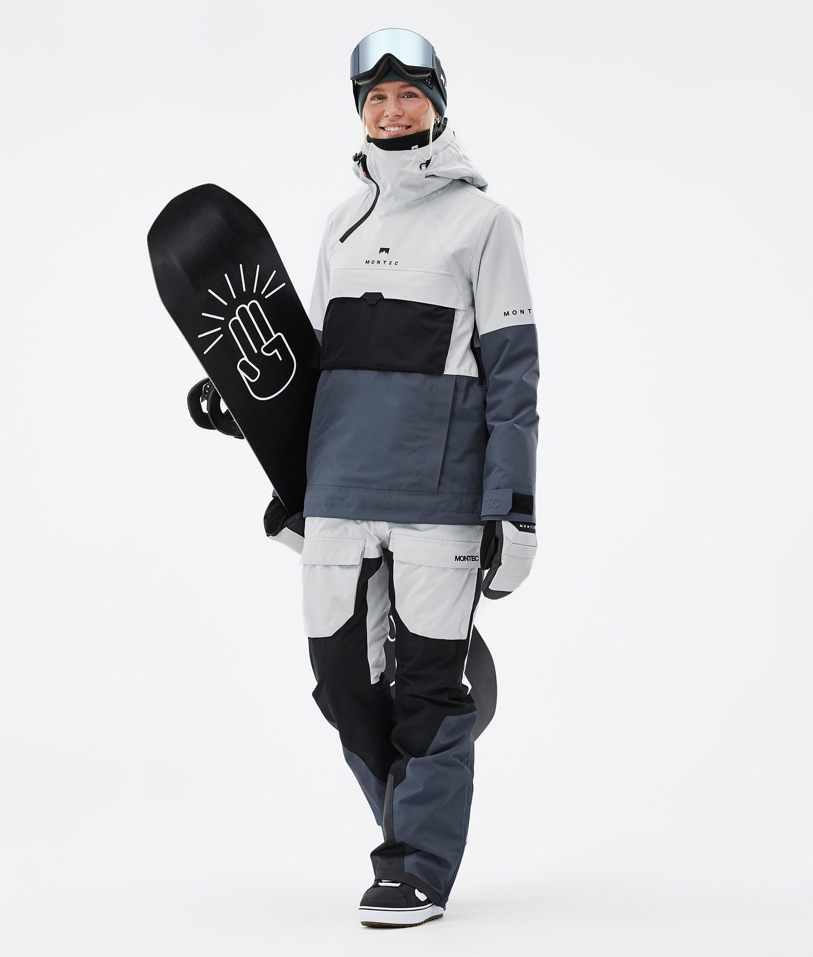 Montec Dune W Snowboardoutfit Dam Light Grey/Black/Metal Blue, Image 1 of 2