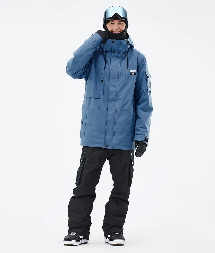 Dope Adept Snowboardoutfit Herr Blue Steel/Black