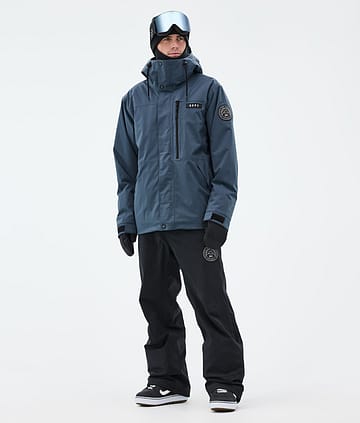 Dope Blizzard Full Zip Snowboardoutfit Man Metal Blue/Black
