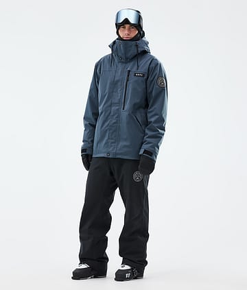 Dope Blizzard Full Zip Skidoutfit Man Metal Blue/Black