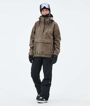 Dope Cyclone W Snowboardoutfit Dam Walnut/Black