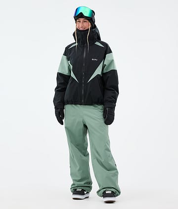 Dope Spartan W Snowboardoutfit Dam Black/Faded Green
