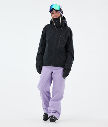 Dope Blizzard W Full Zip Skidoutfit Dam Black/Faded Violet
